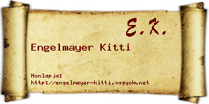 Engelmayer Kitti névjegykártya