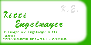 kitti engelmayer business card